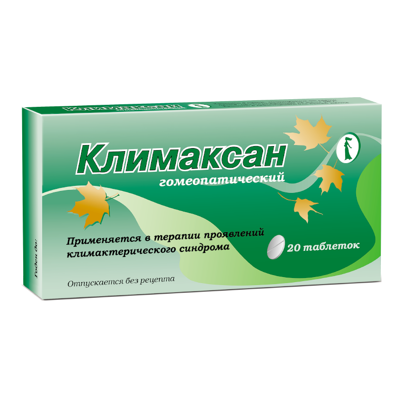 Климаксан гомеопатический, таблетки для рассасывания гомеопатические, 20 шт.