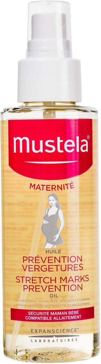 Mustela Maternite Масло для профилактики растяжек, масло косметическое, 105 мл, 1 шт.