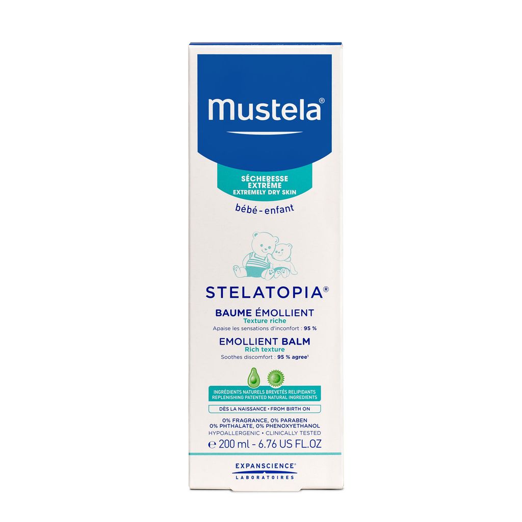 Mustela Stelatopia бальзам смягчающий для детей, бальзам для тела, 200 мл, 1 шт.