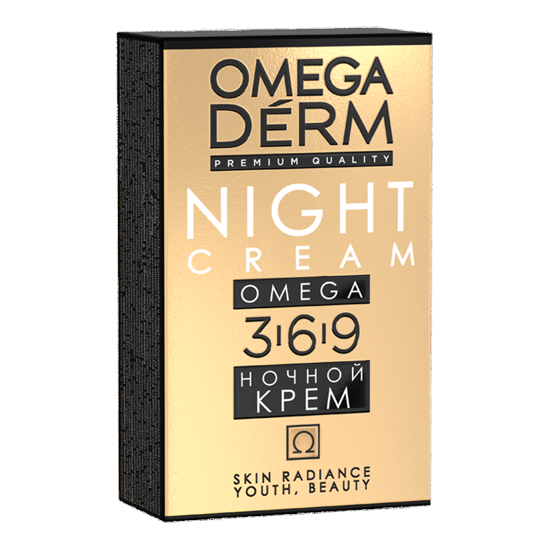 Omegaderm Omega 3,6,9 Ночной крем Интенсивное питание, крем для лица, 50 мл, 1 шт.