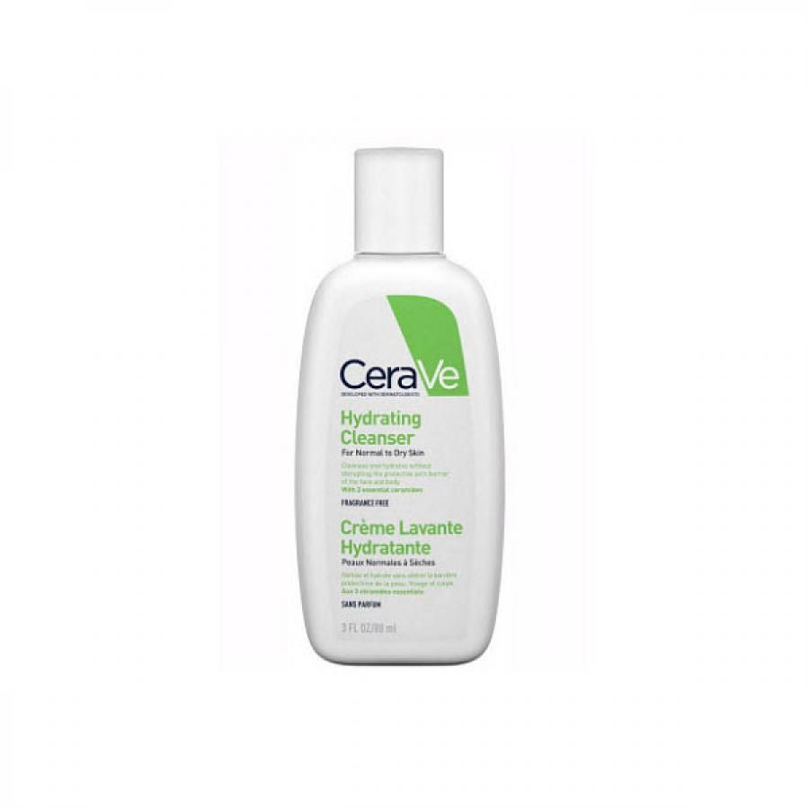 CeraVe Увлажняющий очищающий крем-гель для лица и тела, крем-гель, для нормальной и сухой кожи, 88 