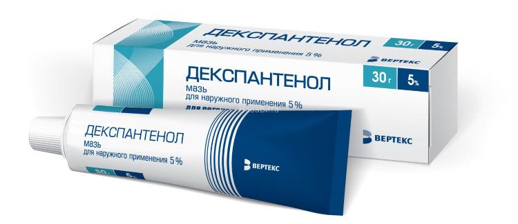 Декспантенол, 5%, мазь для наружного применения, 30 г, 1 шт.