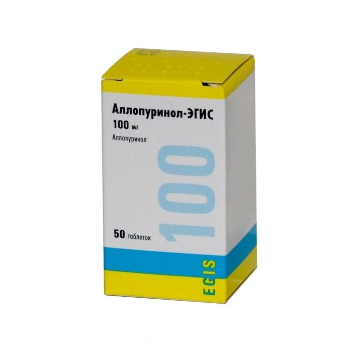 Аллопуринол-Эгис, 100 мг, таблетки, 50 шт.