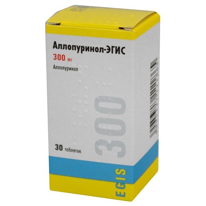 Аллопуринол-Эгис, 300 мг, таблетки, 30 шт.