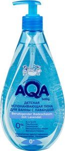 AQA baby пена для ванны детская успокаивающая, с лавандой, 500 мл, 1 шт.