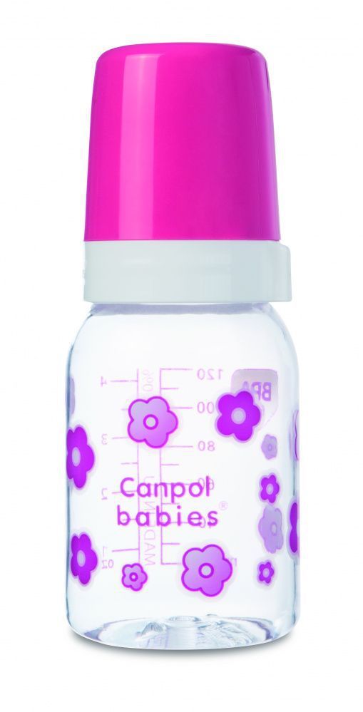 Canpol бутылочка тритановая с силиконовой соской, в ассортименте, 120 мл, 1 шт.