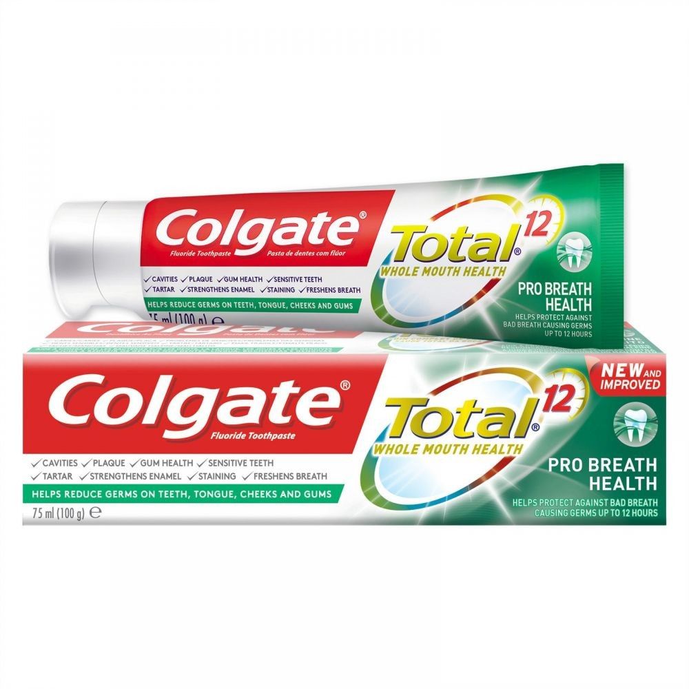 Colgate Паста зубная Total 12 Профессиональная Здоровое дыхание, паста зубная, 75 мл, 1 шт.