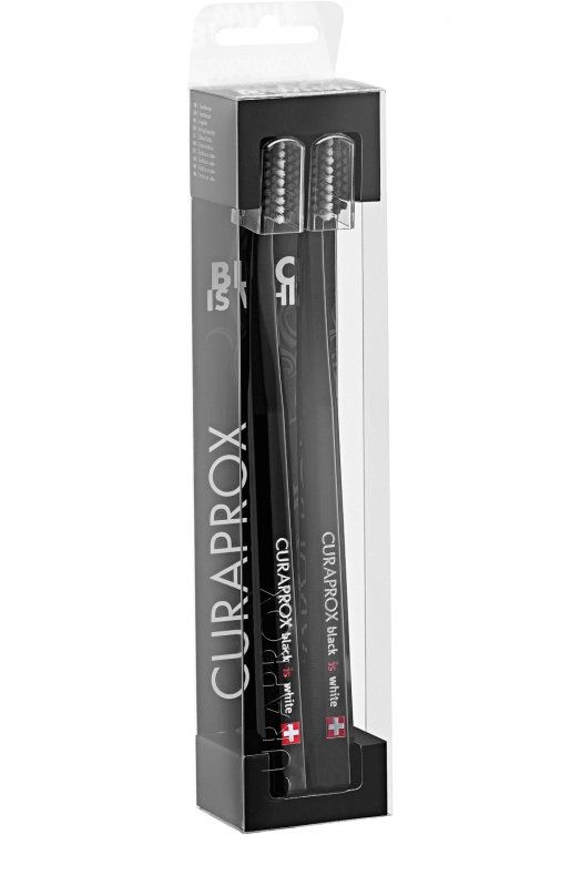 Curaprox Ultrasoft Black Is White Набор зубных щеток, 2 шт.