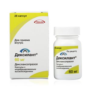 Дексилант, 60 мг, капсулы с модифицированным высвобождением, 28 шт.