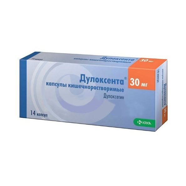 Дулоксента, 30 мг, капсулы кишечнорастворимые, 14 шт.