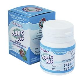 Эдас-955 Берталис , гранулы гомеопатические, 20 г, 1 шт.
