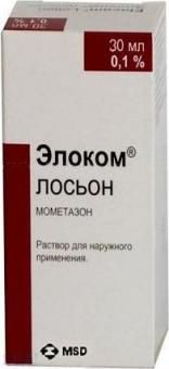 Элоком Лосьон, 0.1%, раствор для наружного применения, 30 мл, 1 шт.