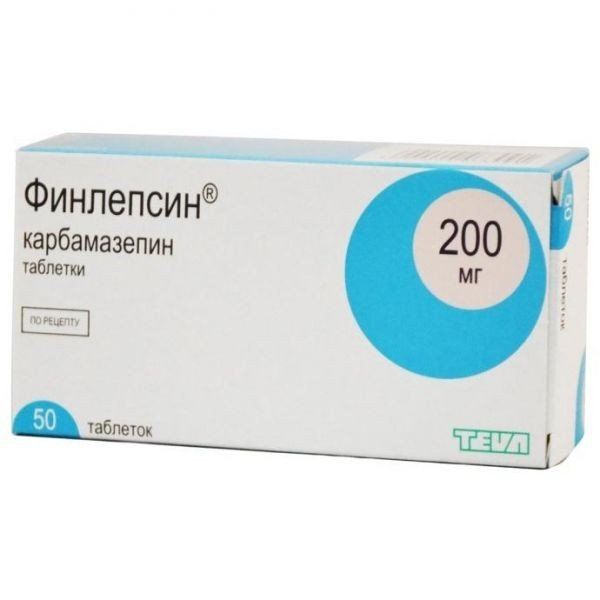 Финлепсин, 200 мг, таблетки, 50 шт.