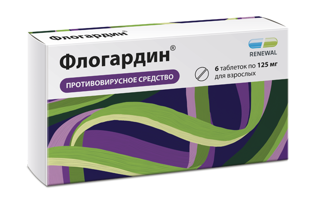 Флогардин, 125 мг, таблетки, покрытые пленочной оболочкой, 6 шт.