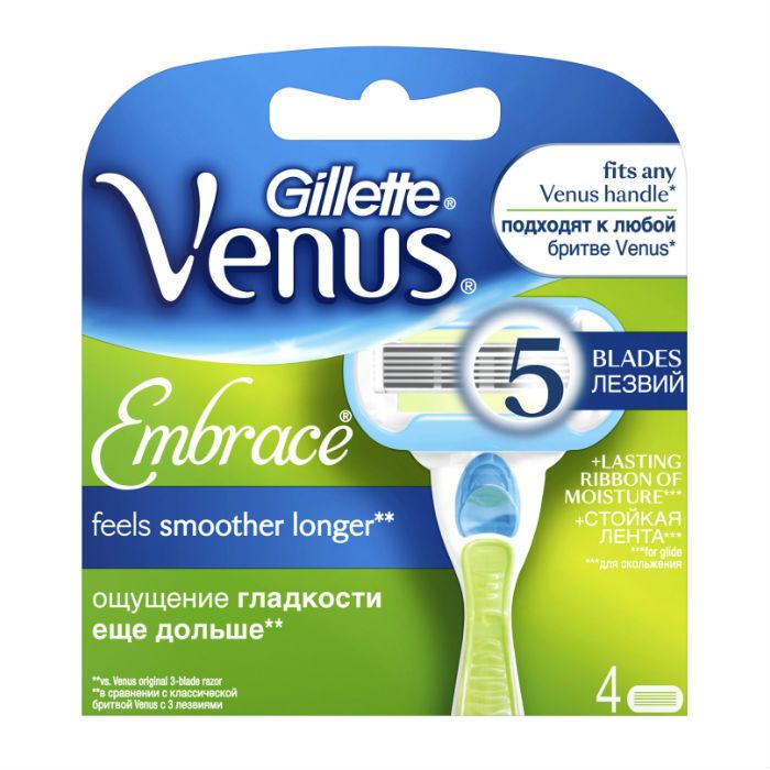 Gillette Venus Embrace Кассеты, 4 шт.