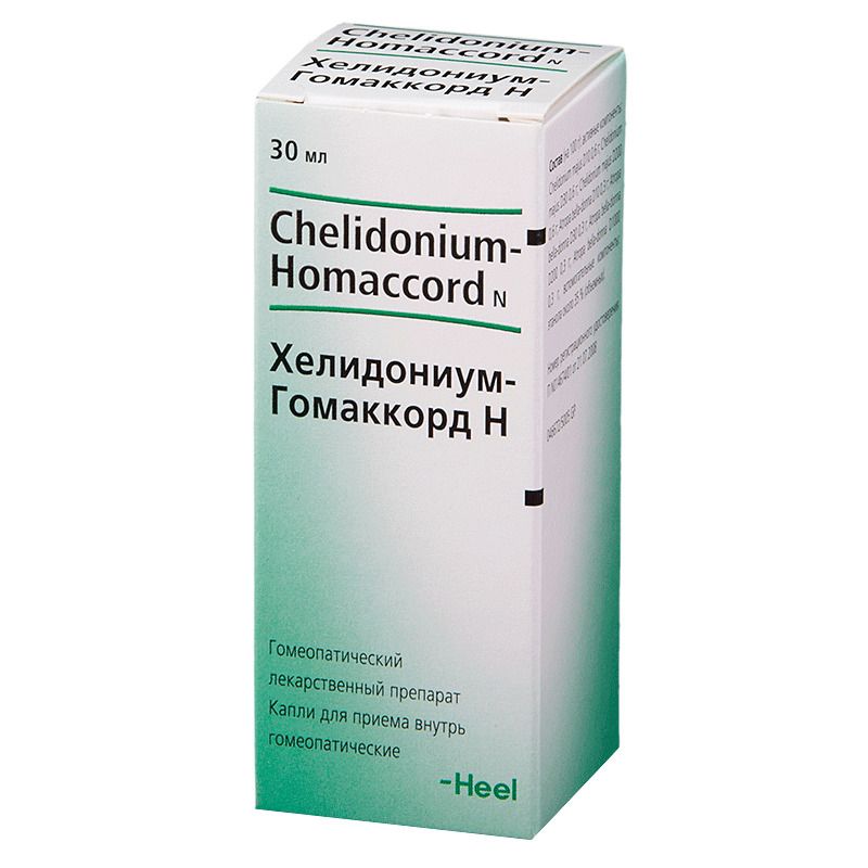 Хелидониум-Гомаккорд Н, капли для приема внутрь гомеопатические, 30 мл, 1 шт.