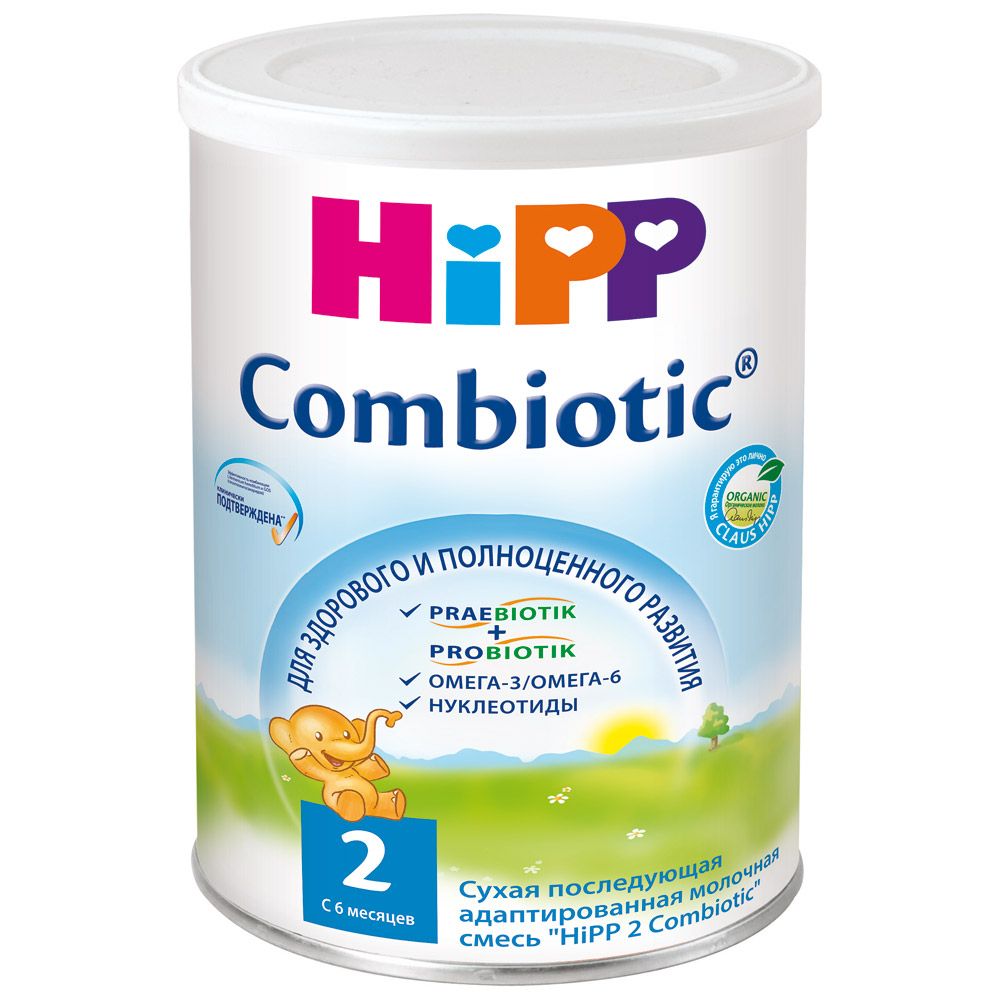Hipp 2 Сombiotic, смесь молочная сухая, 800 г, 1 шт.