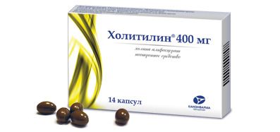Холитилин, 400 мг, капсулы, 14 шт.