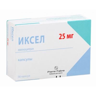 Иксел, 25 мг, капсулы, 56 шт.