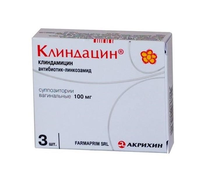 Клиндацин, 100 мг, суппозитории вагинальные, 3 шт.