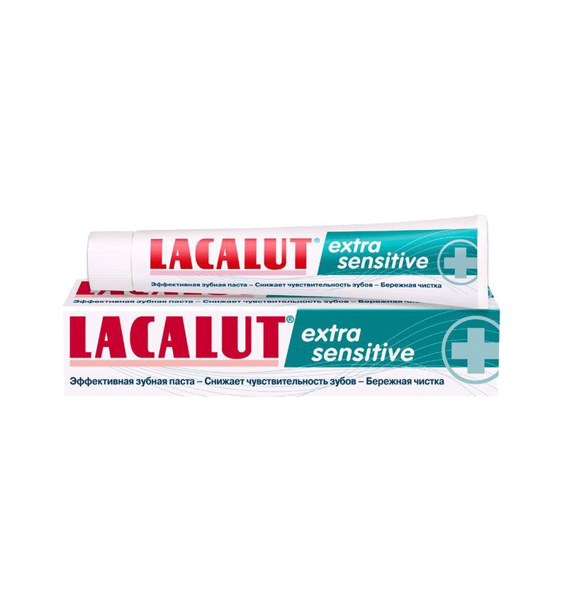 Lacalut Extra Sensitive зубная паста, паста зубная, 50 мл, 1 шт.