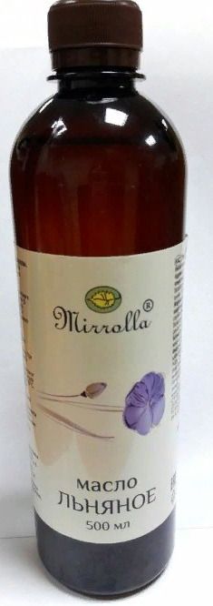Льняное масло Миррола, жидкость для приема внутрь, 500 мл, 1 шт.
