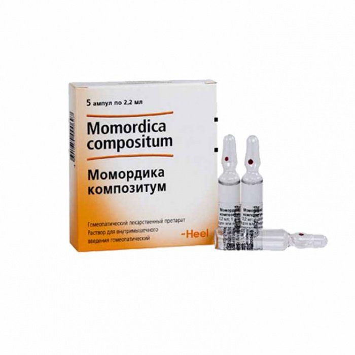 Момордика композитум, раствор для внутримышечного введения гомеопатический, 2.2 мл, 5 шт.