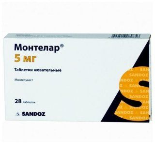 Монтелар, 5 мг, таблетки жевательные, 28 шт.