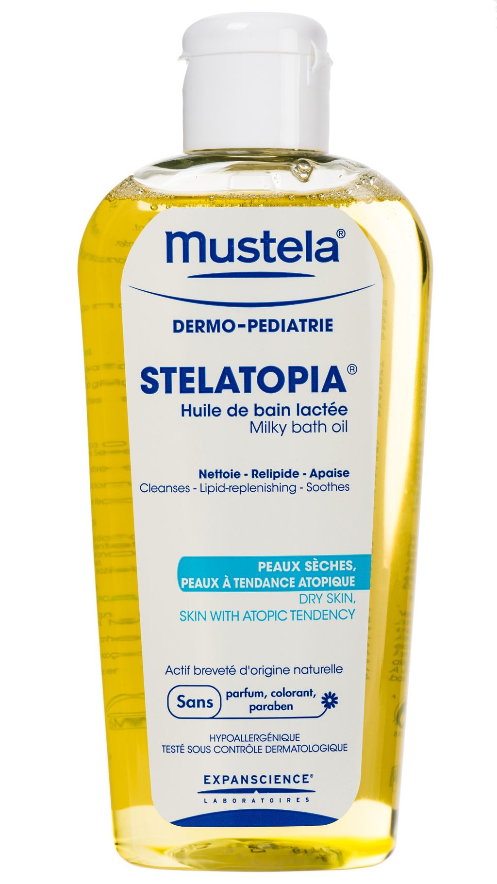 Mustela Stelatopia масло для ванны, масло для детей, 200 мл, 1 шт.