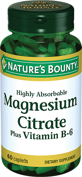 Natures Bounty Цитрат Магния с витамином В-6, таблетки, 60 шт.
