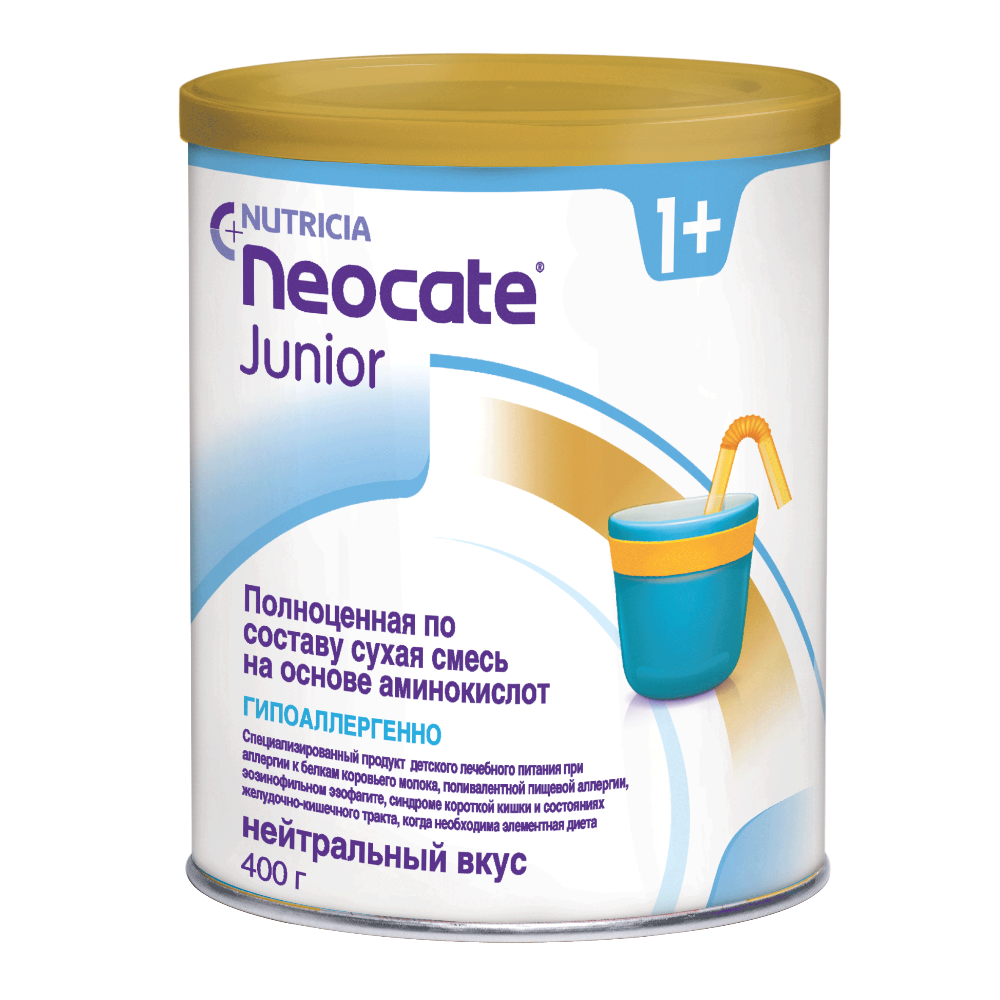 Neocate Junior сухая смесь на основе аминокислот гипоаллергенная с 1 года, смесь, с нейтральным вку