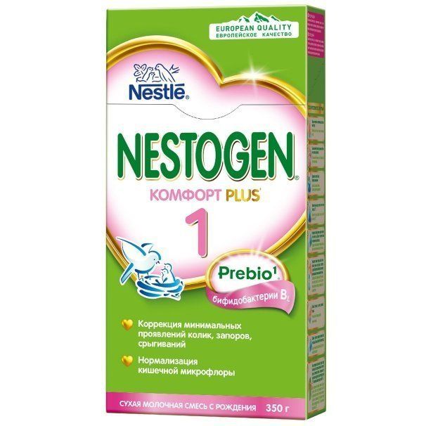 Nestogen 1 Комфорт Plus, для детей с рождения, смесь молочная сухая, с пребиотиками и пробиотиками,