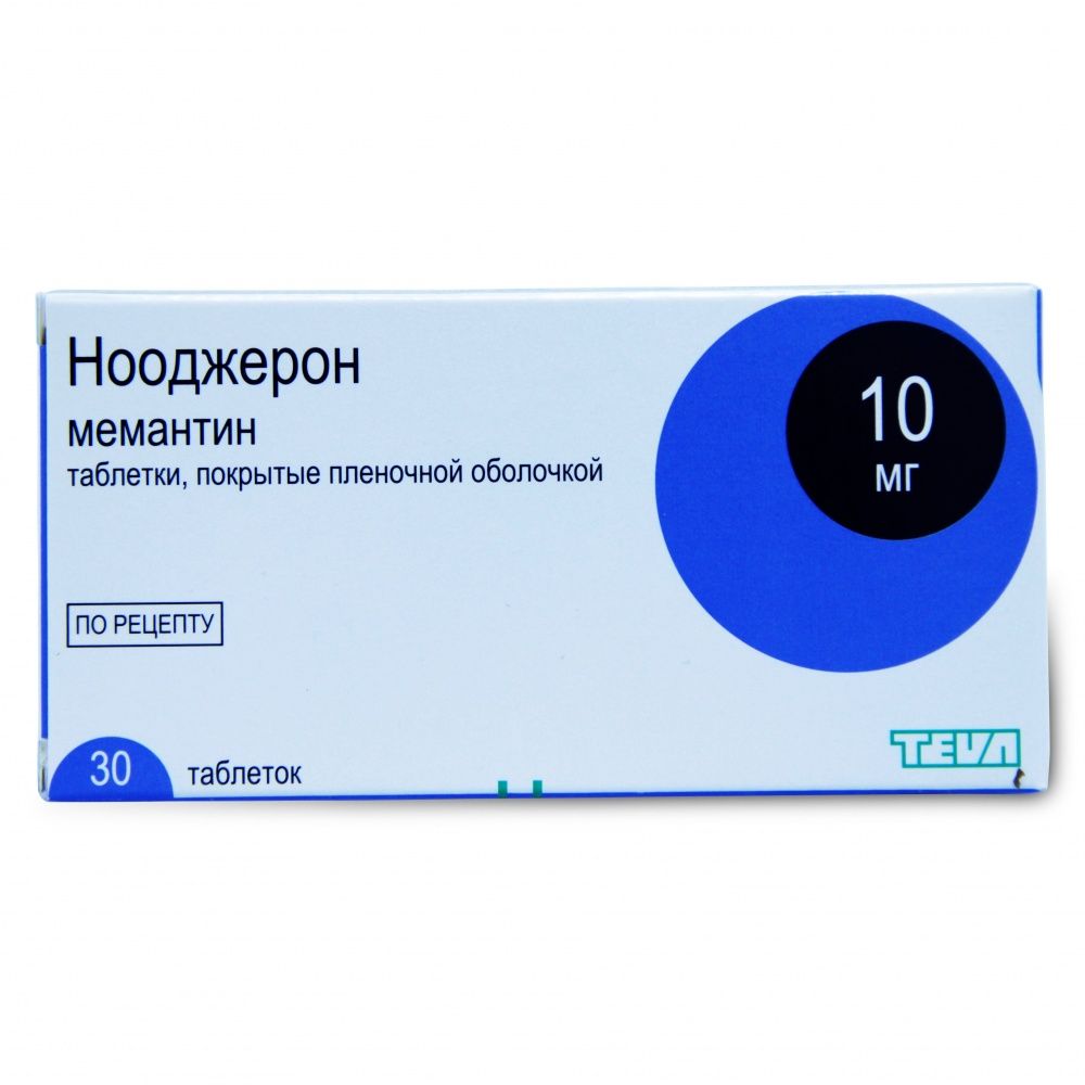 Нооджерон, 10 мг, таблетки, покрытые пленочной оболочкой, 30 шт.