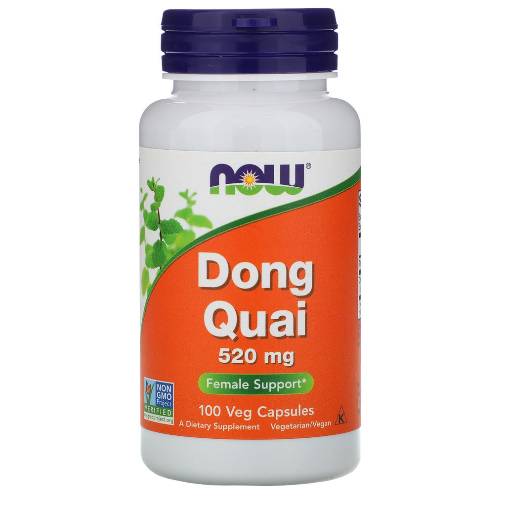 NOW Dong Quai Дягиль лекарственный, 520 мг, капсулы, 100 шт.