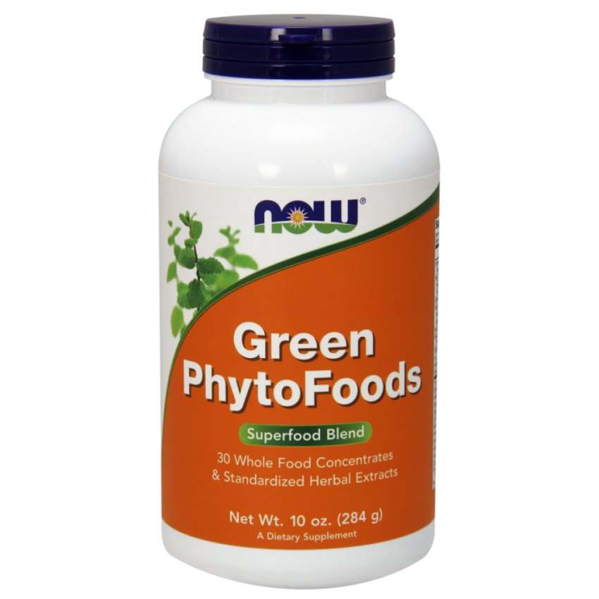 NOW Green PhytoFoods Зеленая пища, порошок, 284 г, 1 шт.