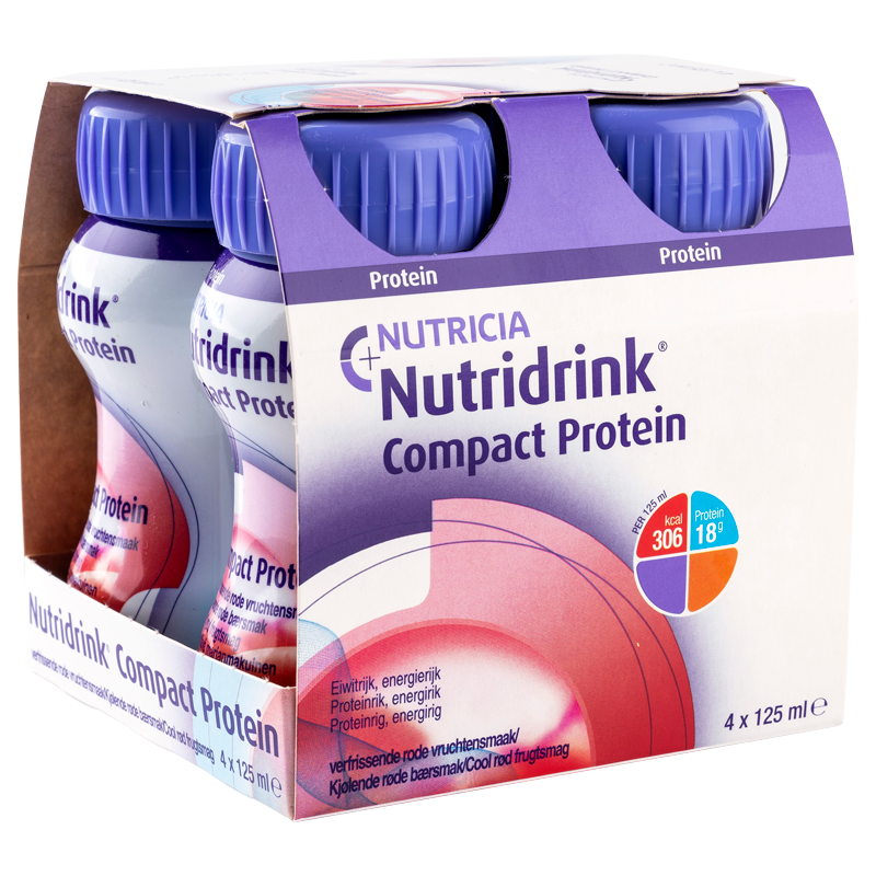 Nutridrink compact protein, жидкость для приема внутрь, охлаждающий фруктово-ягодный вкус, 125 мл, 