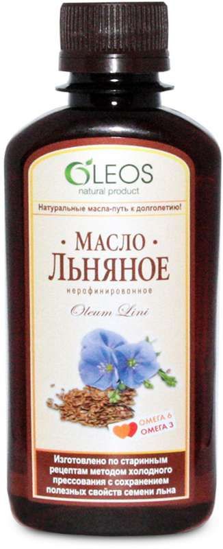 Oleos Льняное масло, масло, 200 мл, 1 шт.