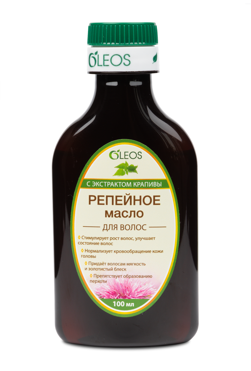 Oleos Масло репейное с экстрактом крапивы, масло косметическое, 125 мл, 1 шт.