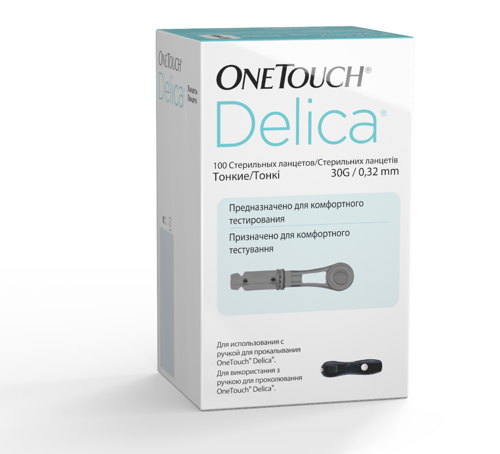 OneTouch Delica ланцеты, 100 шт.
