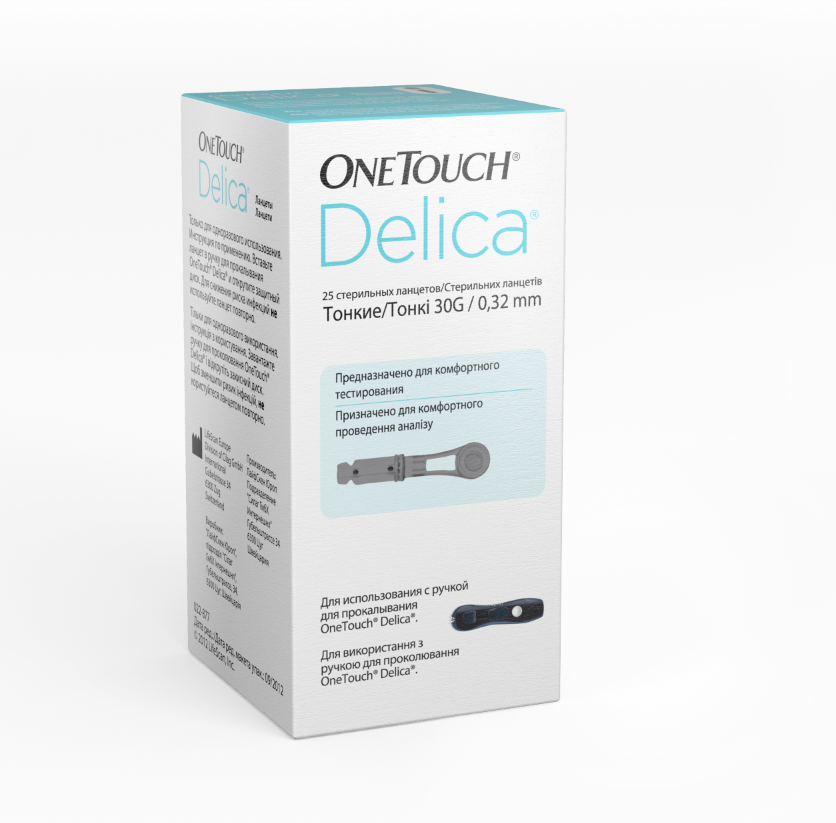 OneTouch Delica ланцеты, 25 шт.
