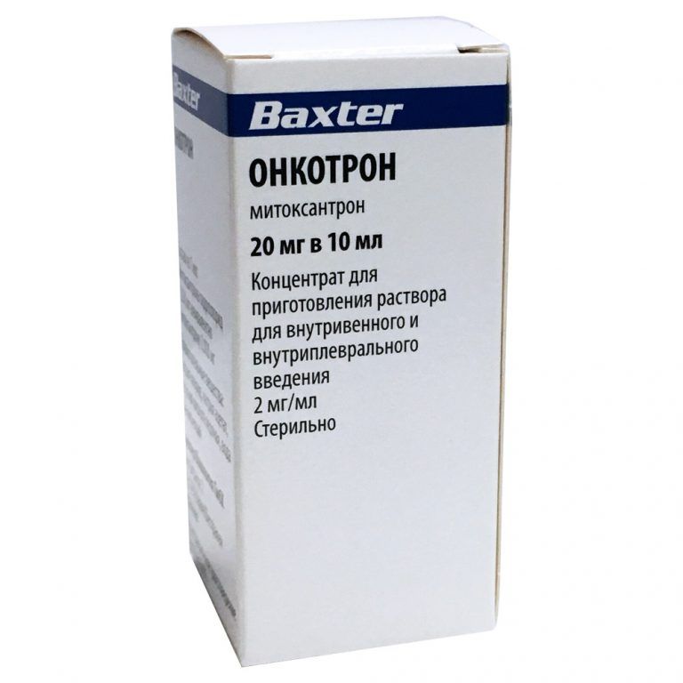 Онкотрон, 2 мг/мл, концентрат для приготовления раствора для внутривенного и внутриплеврального вве