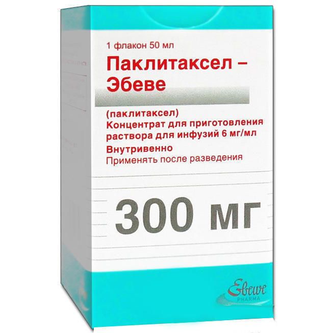 Паклитаксел-Эбеве, 6 мг/мл, концентрат для приготовления раствора для инфузий, 50 мл, 1 шт.