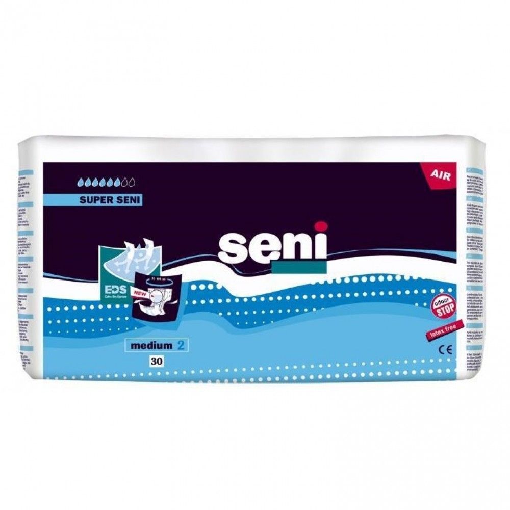 Подгузники для взрослых Super Seni Air, Medium M (2), 75-110 см, 30 шт.