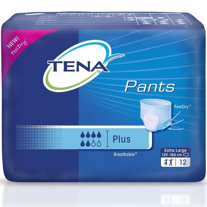 Подгузники-трусы для взрослых Tena Pants Plus, 120-160, XL, 12 шт.