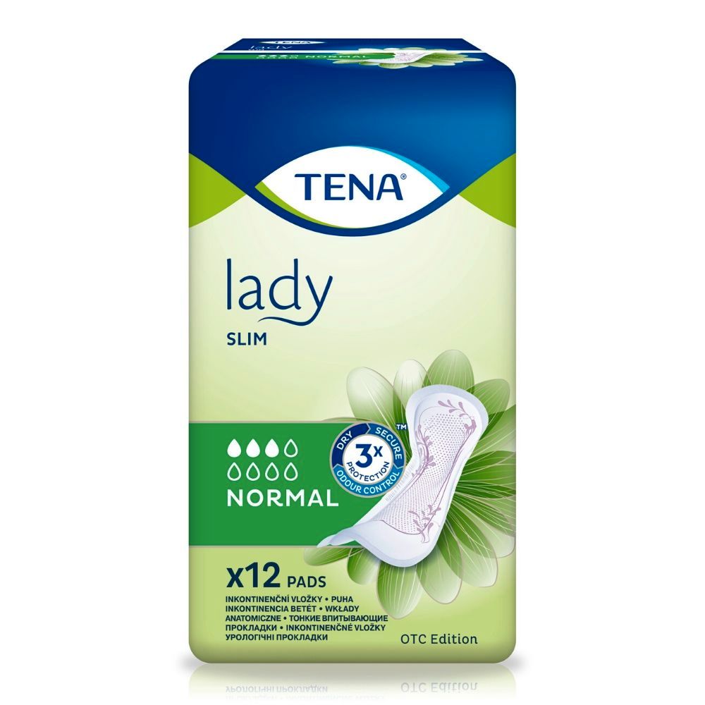 Прокладки урологические Tena Lady Slim Normal, прокладки гигиенические, 12 шт.
