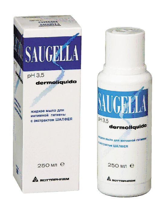 Saugella Dermoliquido Средство для интимной гигиены, мыло жидкое, с экстрактом шалфея, 250 мл, 1 шт