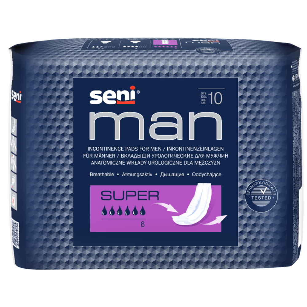 Seni Man Super Вкладыши урологические , для мужчин, 20 шт.
