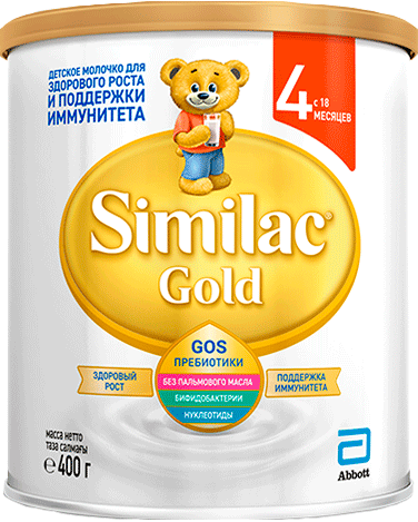 Similac Gold 4, для детей с 18 месяцев, напиток молочный сухой, 400 г, 1 шт.