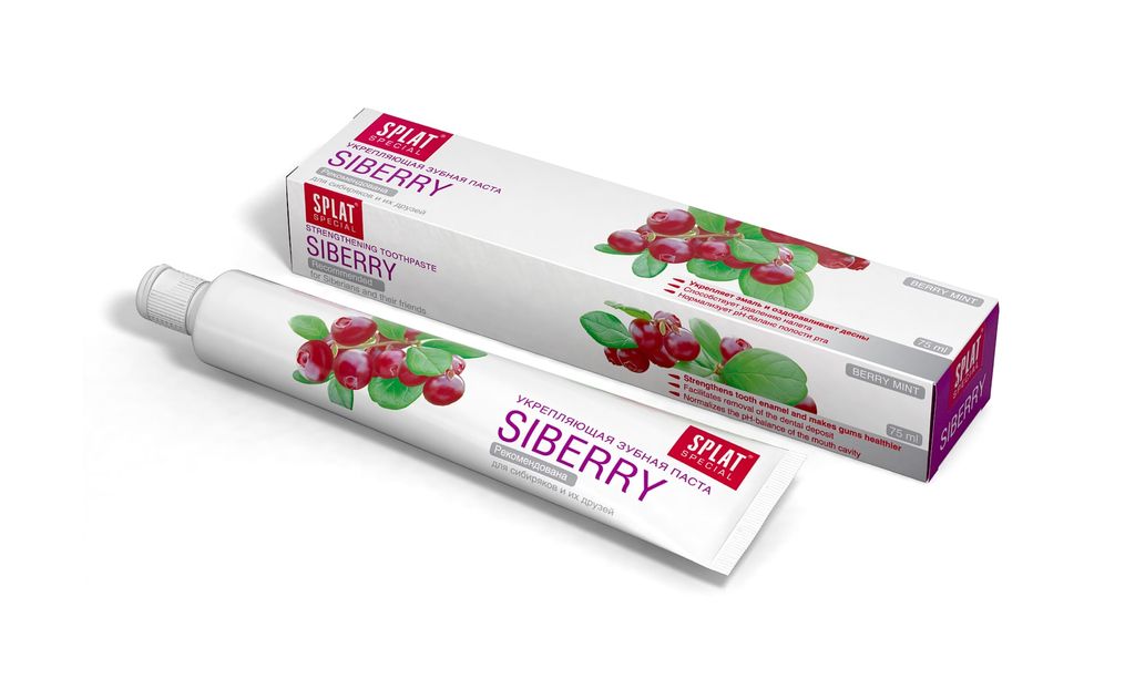 Splat Special Зубная паста Siberry, паста зубная, 75 мл, 1 шт.