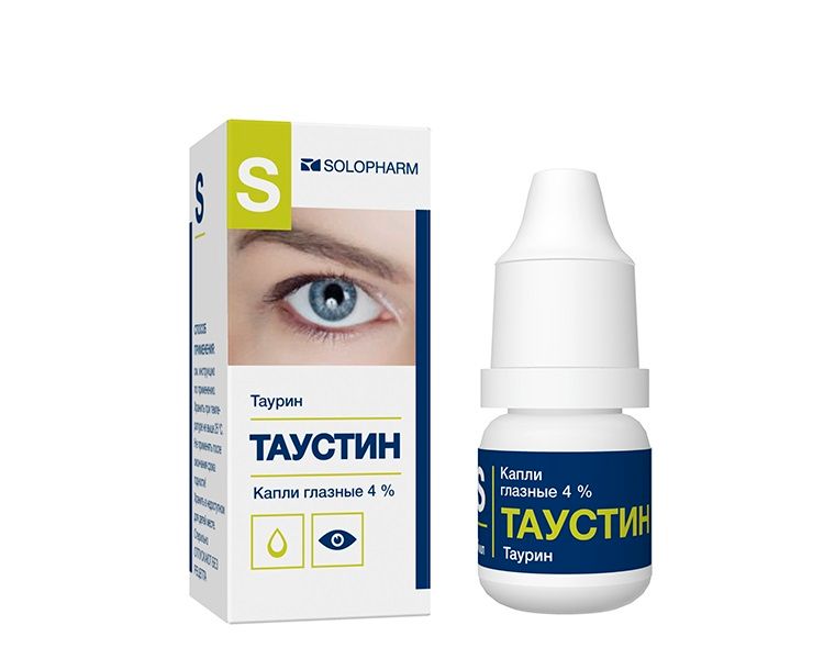 Таурин-СОЛОфарм, 4%, капли глазные, 10 мл, 1 шт.